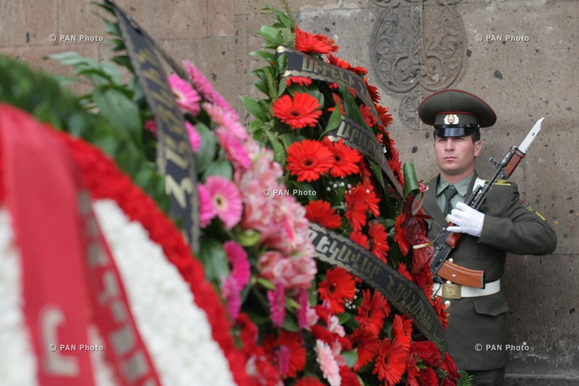 Major Hayk Toroyan's memorial service at St. Astvatsatsin Church, who was killed in the course of military operations on the line of contact between Nagorno Karabakh and Azerbaijan