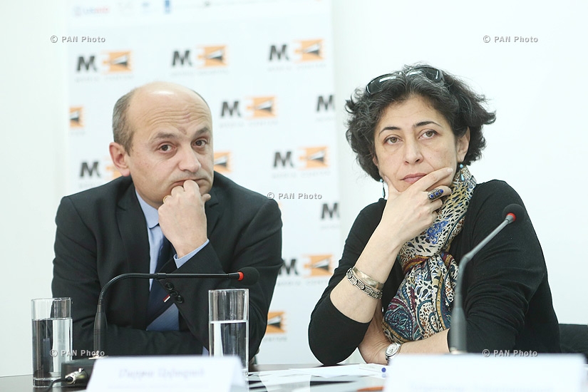 Пресс-конференция Александра Искандаряна, Степана Сафаряна и Марты Айвазян
