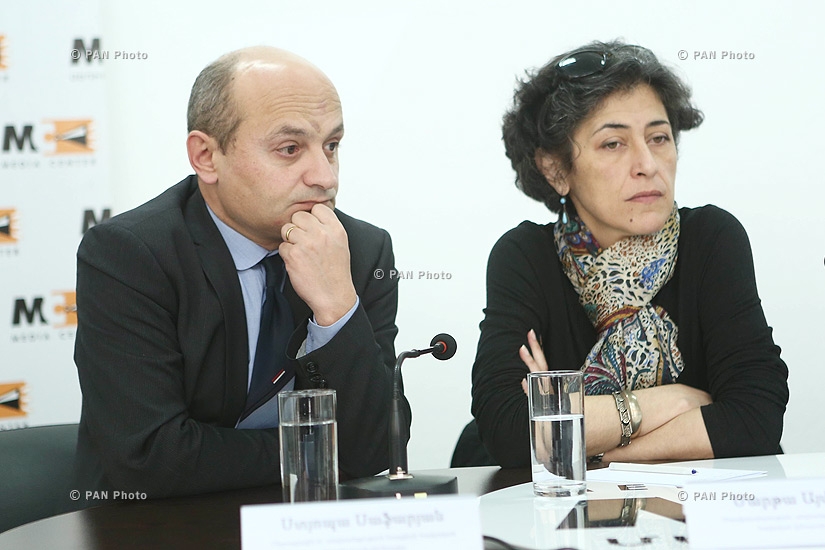 Press conference of Alexander Iskandaryan, Stepan Safaryan and Marta Ayvazyan