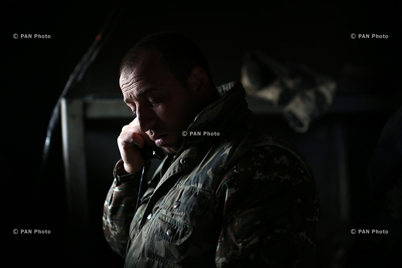 На боевом посту дислоцированной на северном направлении военной части Армии обороны НКР