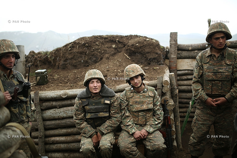 In the military positions of the northern section of Nagorno Karabakh Defense Army