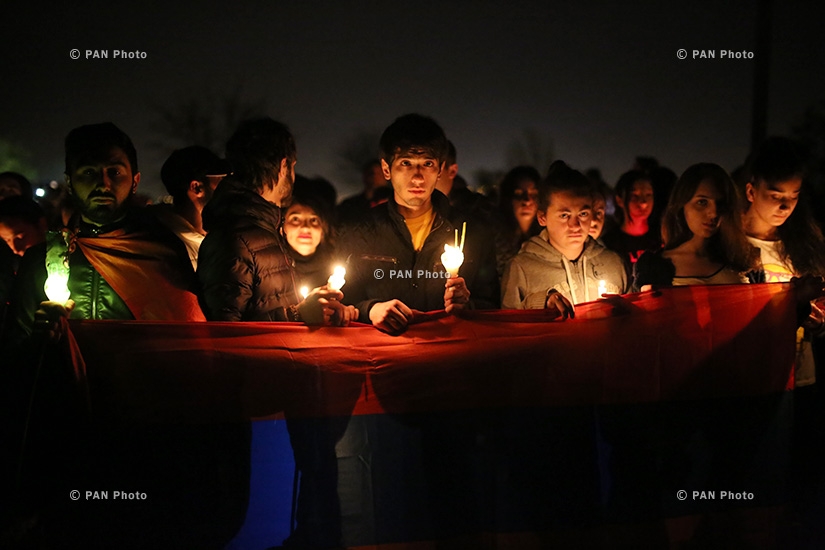  Լռության երթ՝ ի հիշատակ վերջին օրերին Լեռնային Ղարաբաղում զոհված հայ զինծառայողների