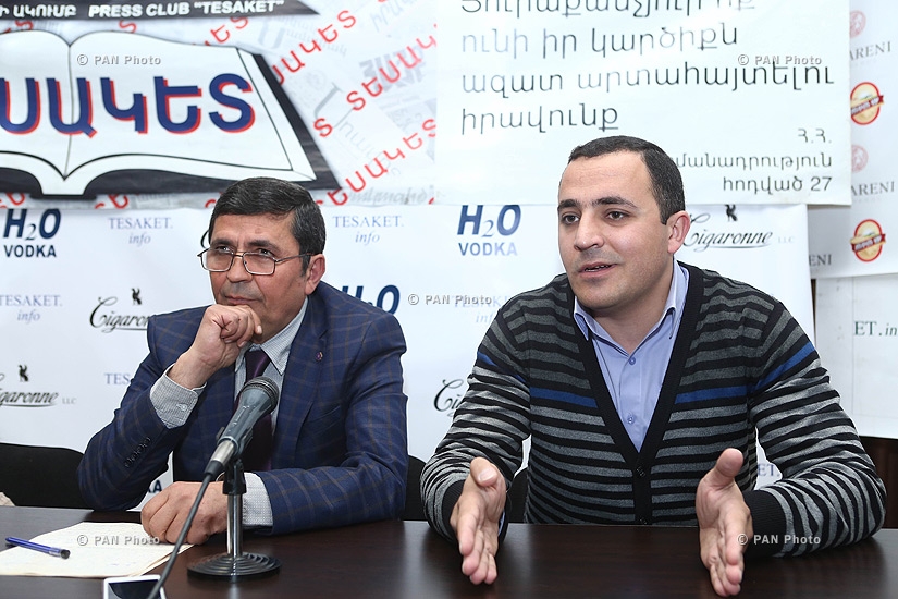 Press conference of Armenia's Liberal Democratic Union department's chairman Artur Levonyan