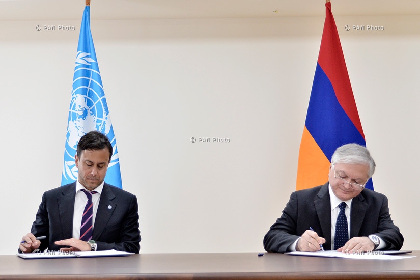 Հայաստանի և ՄԱԿ-ի միջև համագործակցության վերաբերյալ փաստաթղթերի ստորագրում