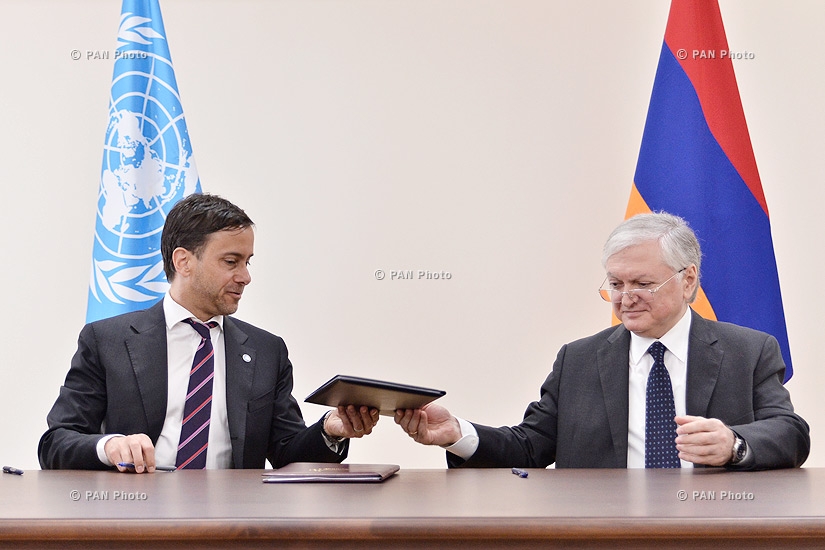 Cooperation documents are signed between Armenia and United Nations (UN)