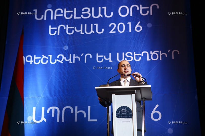 Церемония открытия мероприятия «Нобелевские дни в Ереване»