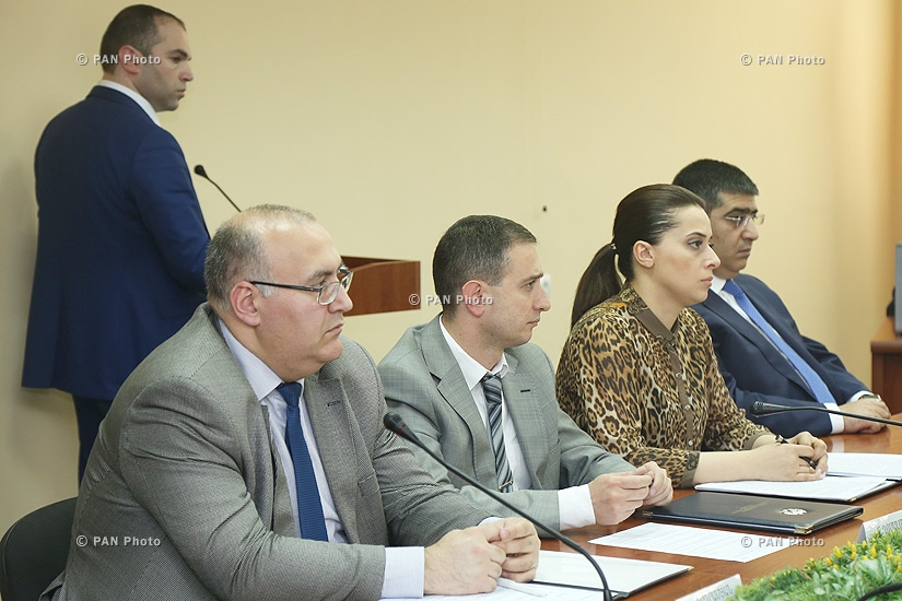 A session of Public Services Regulatory Commission of Armenia