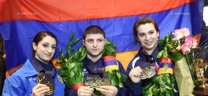 Сборная Армении по тяжелой атлетике прибыла в Ереван