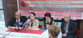 Пресс-конференция депутата от РПА Хосрова Арутюняна, председателя НПО «Против правового произвола» Ларисы Алавердян и председателя Армянского института по международным вопросам и вопросам безопасности Степана Сафаряна