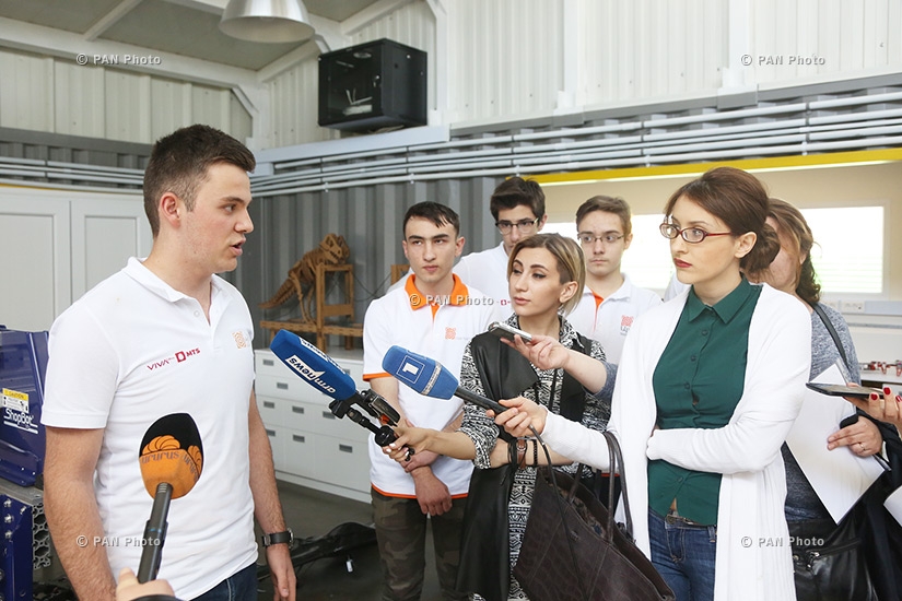 Press conference on Ayb School’s robotics team's victory in U.S.-hosted 'National Robotics Challenge' competition