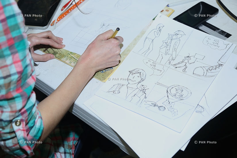Марафон по рисованию комиксов в ереванском Центре креативных технологий Тумо