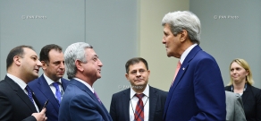 Президент Армении Серж Саргсян встретился с Госсекретарем США Джоном Керри