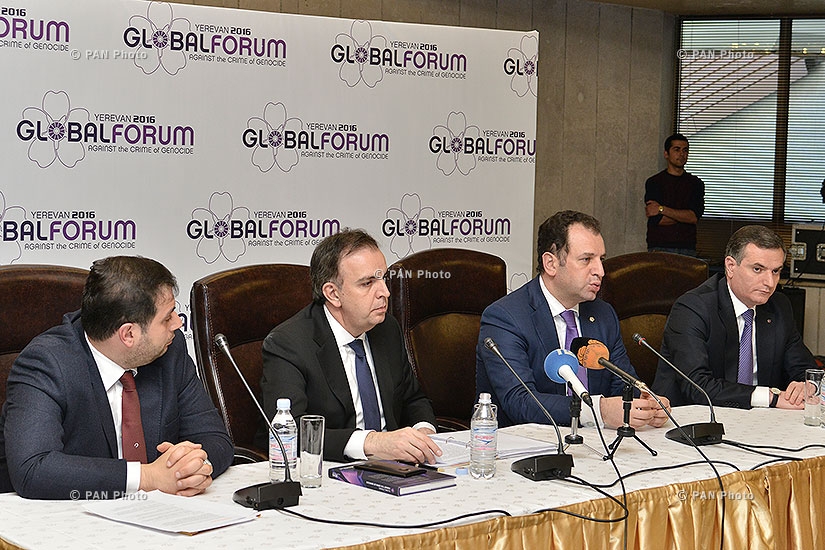 Joint press conference of organizers of 2nd global forum ‘Against the Crime of Genocide’ and representatives of the Aurora Prize