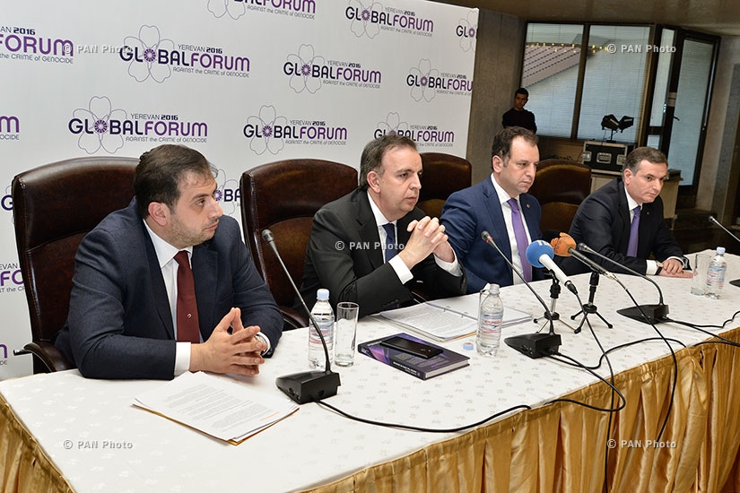 Joint press conference of organizers of 2nd global forum ‘Against the Crime of Genocide’ and representatives of the Aurora Prize