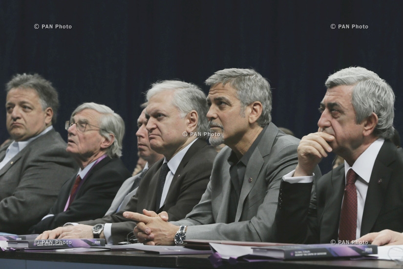 Edward Nalbandyan, George Clooney, Serzh Sargsyan