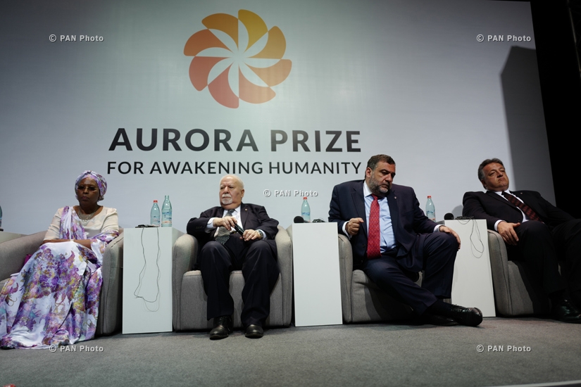 Press conference on the Aurora Prize Ceremony 
