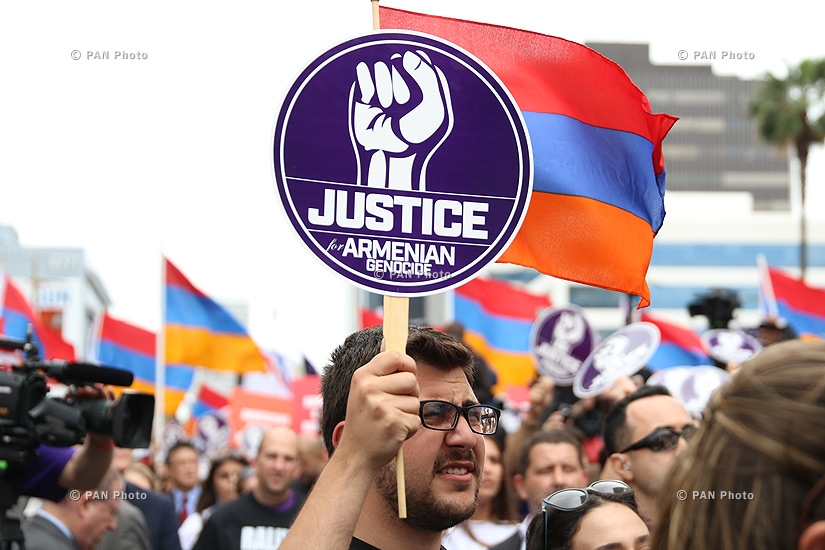 60,000 rally in Los Angeles to commemorate Armenian Genocide