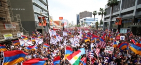 60,000 человек в Лос-Анджелесе провели митинг у консульства Турции в память о жертвах Геноцида армян