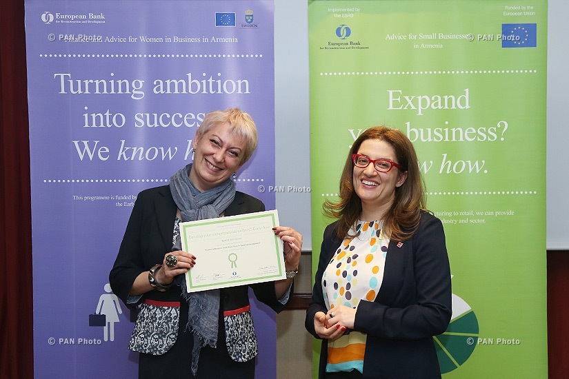 A training workshop on Keys to financial management took place in the framework of EBRD’s Women in Business Programme in Armenia