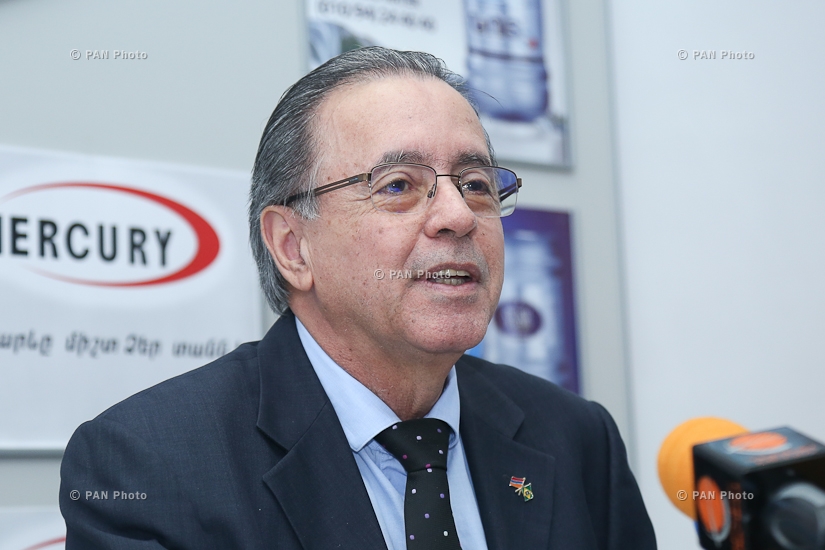 Пресс-конференция посла Бразилии в Армении Эдсона Мариньо Дуарте Монтейро