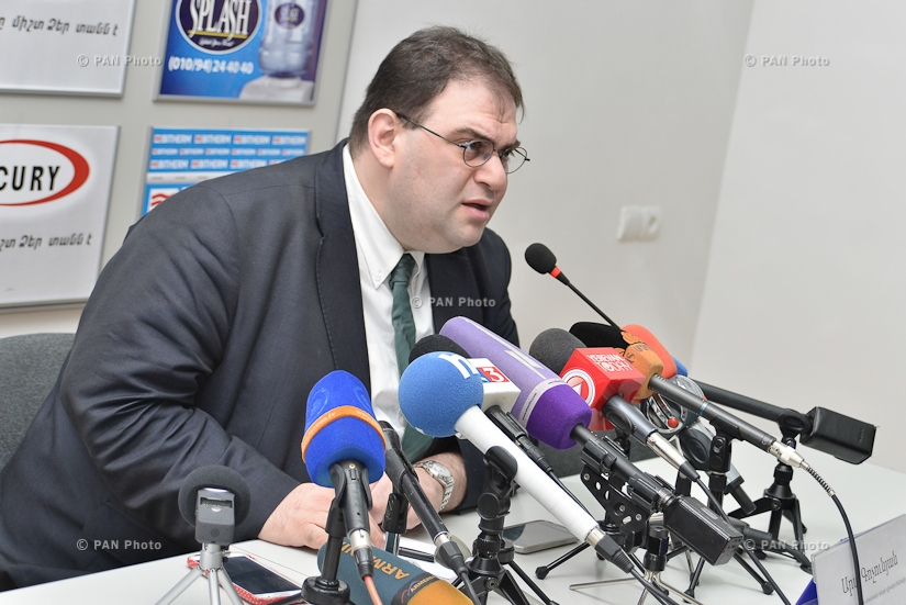 Press conference of Ara Gochunyan, Editor-in-chief of Istanbul-based Armenian 'Zhamanak' daily 