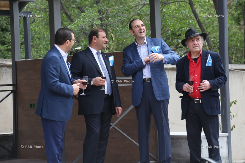 Unveiling of courtyard and a public water fountain, tree-planting organized in the framework of events marking the Public Television’s 60th and Public Radio’s 90th anniversaries