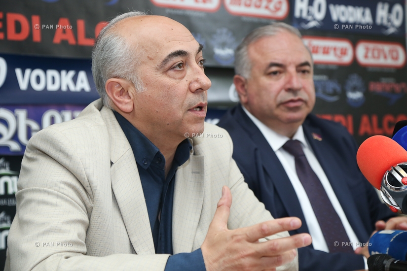 Press conference of the member of 'National Congress of Western Armenians', NA deputy Aragats Akhoyan and Doctor of Historical Sciences Vahan Melikyan 
