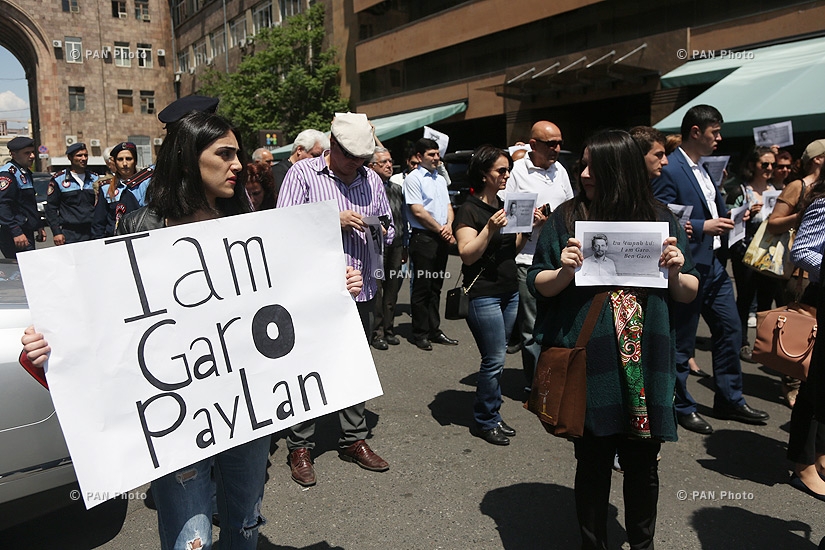 «Я-Каро»: В Ереване состоялась акция с требованием обеспечить безопасность турецкого депутата-армянина Каро Пайляна