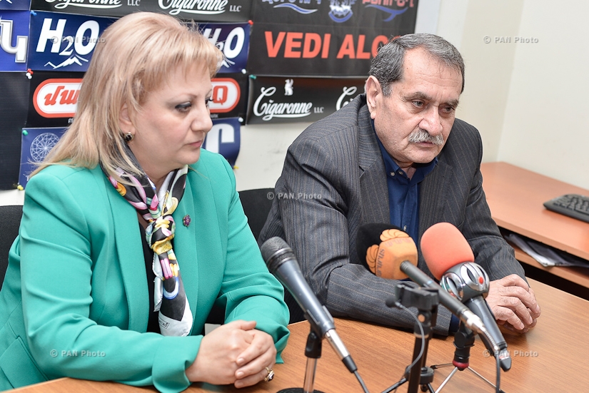Press conference of former deputy head of the National Security Service Gurgen Yeghiazaryan and Ruzan Muradyan (RPA)