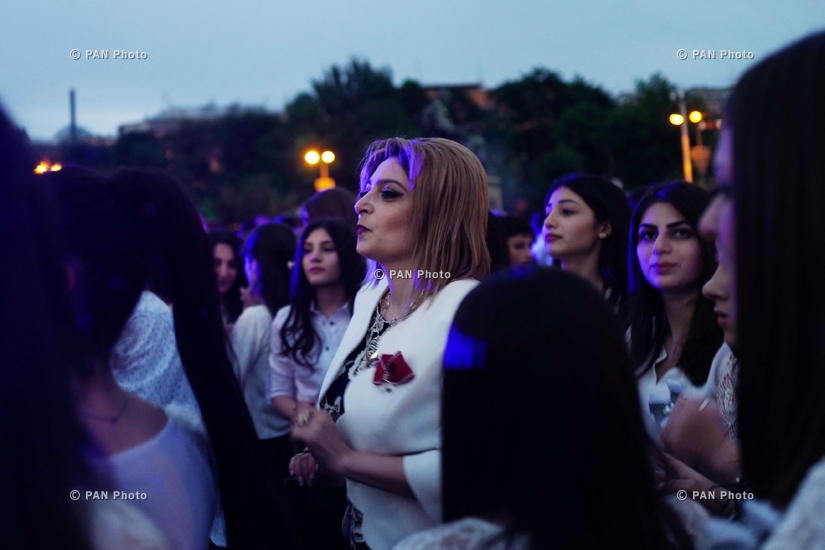 The Last Bell Festive Celebration in Yerevan's Freedom Square 