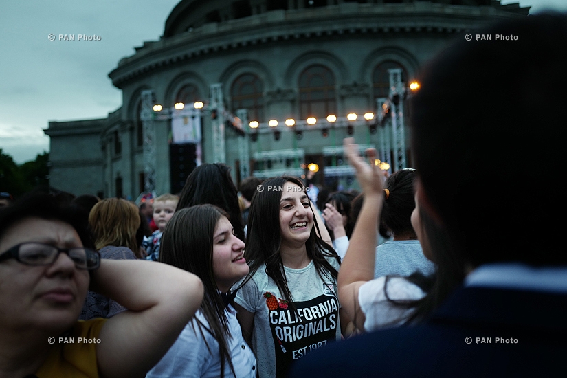 The Last Bell Festive Celebration in Yerevan's Freedom Square 
