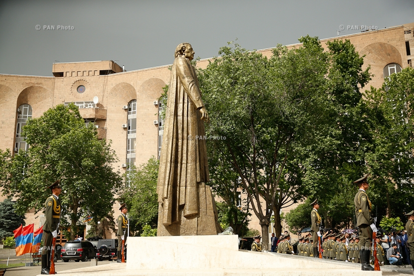 Opening of statue of Garegin Nzdeh in Yerevan
