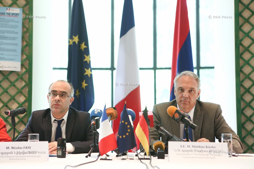 Press conference by German Ambassador to Armenia Matthias Kisler and French chargé d'affaires in Armenia Nicolas Faye
