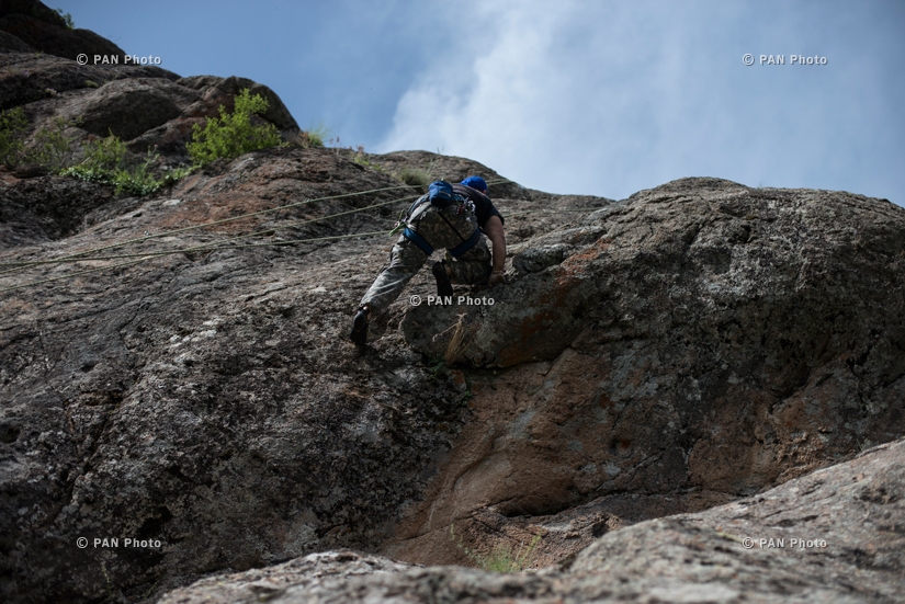 Rock climbing in Gomk village of Armenia's Vayots Dzor Province