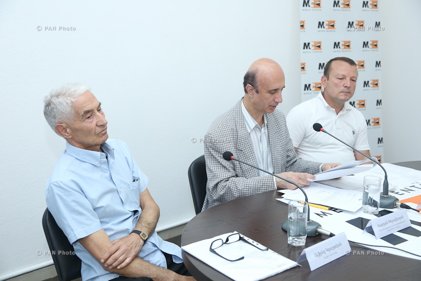 Пресс-конференция Вардана Гераветяна, Алфреда Казартмяна и Армена Асрацяна