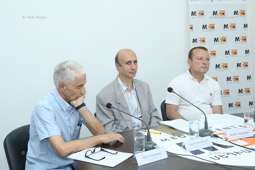 Press conference of Vardan Geravetyan, Alfred Kazartmyan and Armen Hasratsyan