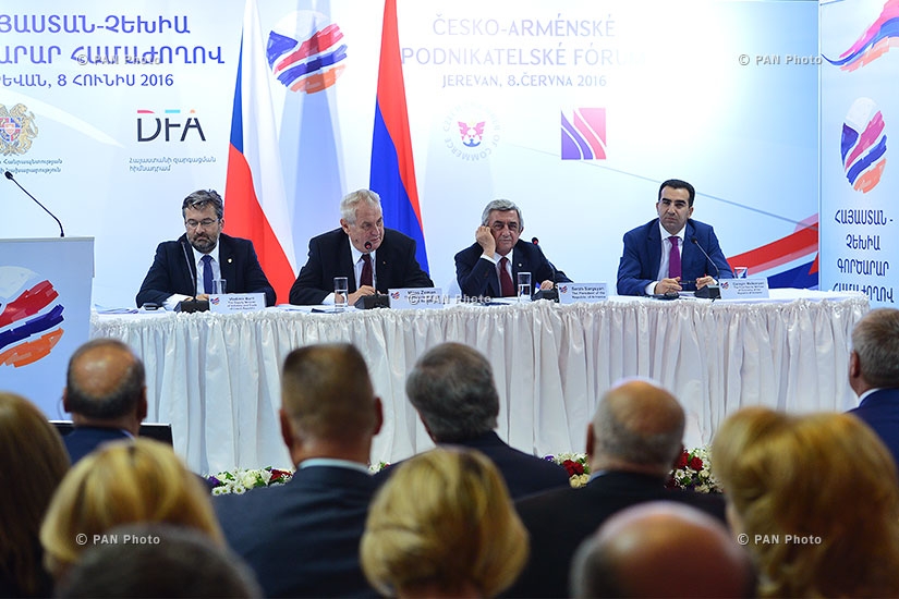 Церемония открытия армяно-чешского бизнес-форума  
