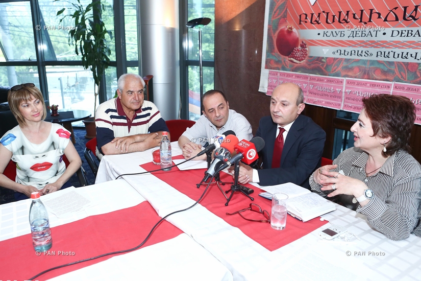 Press conference of Vardan Bostanjyan, Stepan Safaryan and Ruben Mehrabyan