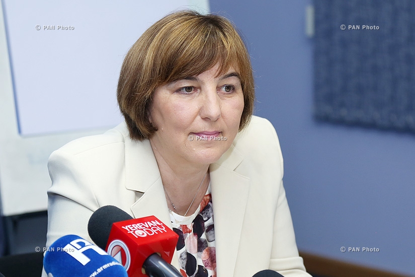 Press conference of Tanja Radocaj, representative of the United Nations Children's Fund (UNICEF) Office in Armenia