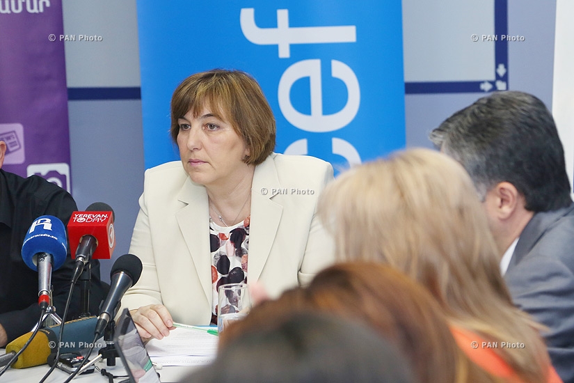 Пресс-конференция представителя Детского фонда ООН в Армении Тани Радочай 
