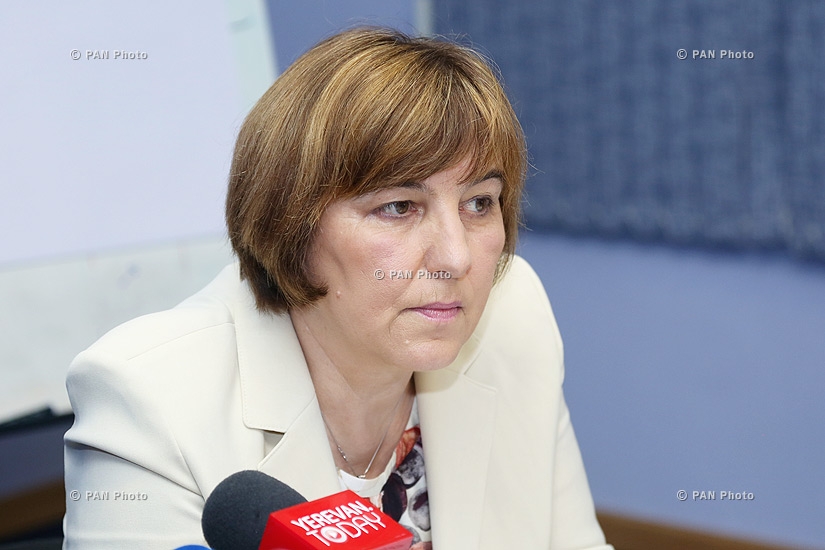 Press conference of Tanja Radocaj, representative of the United Nations Children's Fund (UNICEF) Office in Armenia
