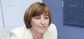 Пресс-конференция представителя Детского фонда ООН в Армении Тани Радочай 