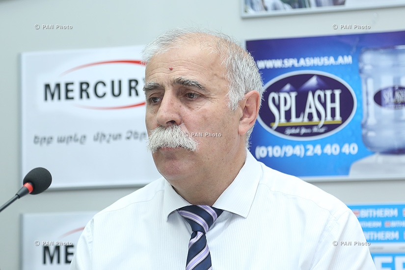 Press conference of head of Armenia's Yezidi community Aziz Tamoyan and lawyer Hasan Tamoyan