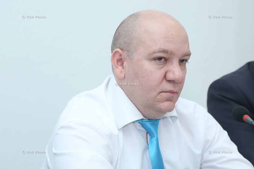 Press conference of economists Vilen Khachatryan, Vahagn Khachatryan and Dean of the Department of Regulation of Economy and International Economic Relations at ASUE Atom Margaryan