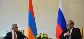 Встреча президента Армении Сержа Саргсяна и президента России Владимира Путина в Санкт-Петербурге 