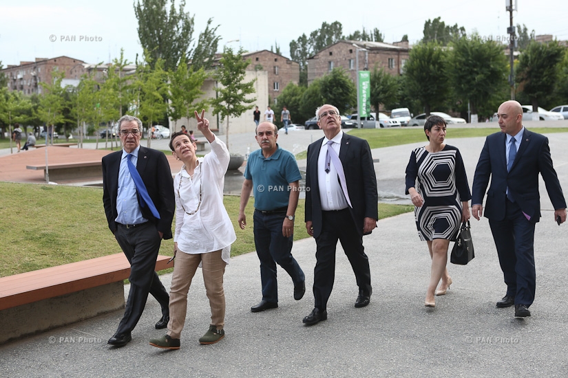 The Chairman of Telefónica Foundation and recently retired Chairman and CEO of Telefonica César Alierta visits TUMO Yerevan