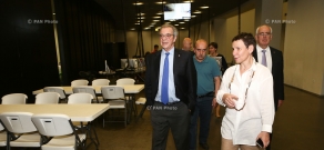 The Chairman of Telefónica Foundation and recently retired Chairman and CEO of Telefonica César Alierta visits TUMO Yerevan