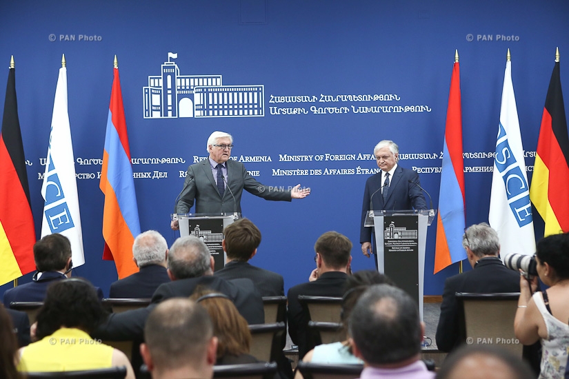 Joint press conference of Armenian Foreign Minister Edward Nalbandian and OSCE Chairman-in-Office, German Foreign Minister Frank-Walter Steinmeier