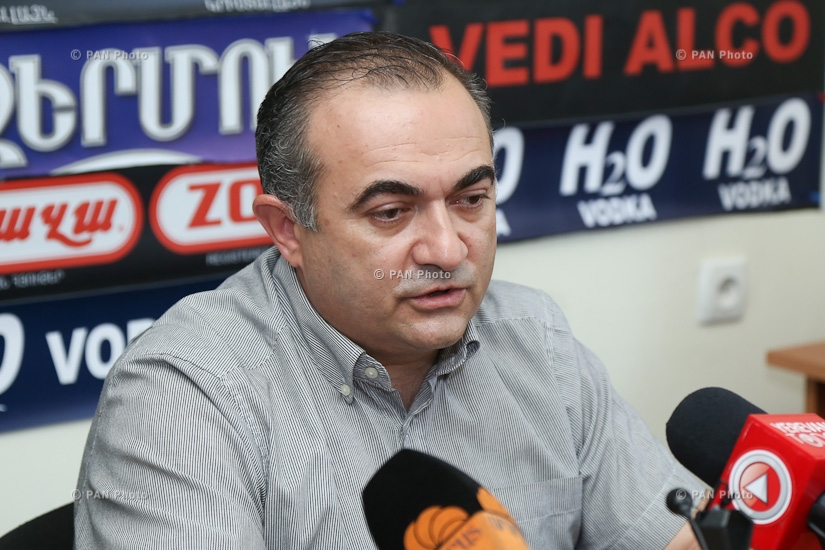 Press conference of Heritage party MP Tevan Poghosyan