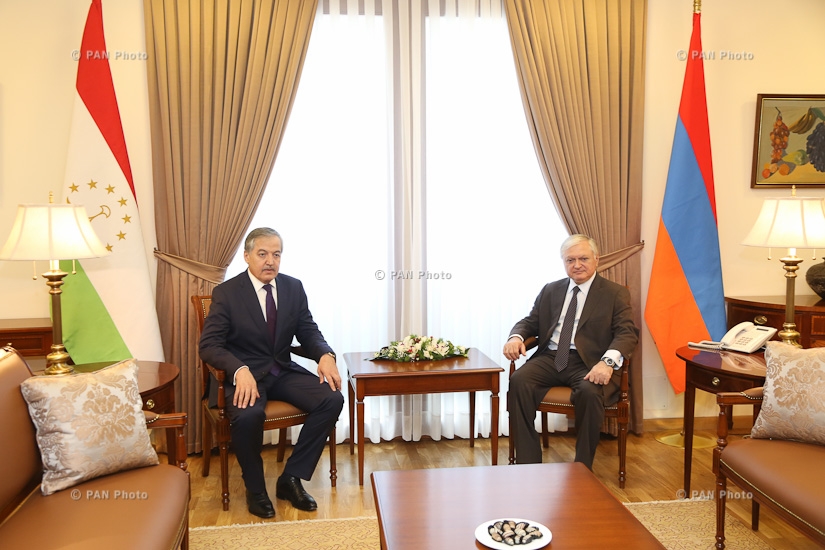 Meeting of Armenian Foreign Minister Edward Nalbandian and Minister of Foreign Affairs of Tajikistan Sirodjidin Aslov